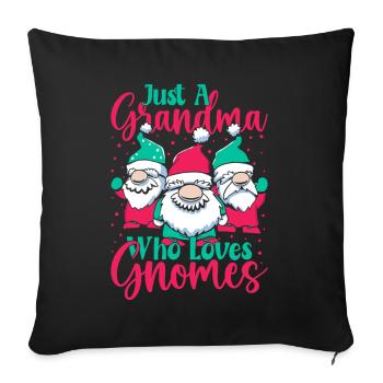 Garden Gnome Costume Grandmas Hang Out With Gnome - Sofakissenbezug 45 x 45 cm - Schwarz - Vorne