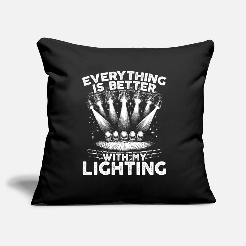 Lighting technician Lighting technician Lighting technology Sofa pillowcase 17,3'' x 17,3'' (45 x 45 cm)