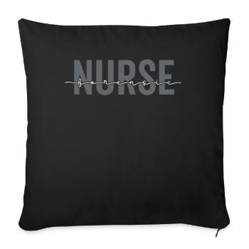 Infirmière médico-légale Prestataire de soins de santé Médical Drôle - Housse de coussin décorative 45 x 45 cm - noir - Devant