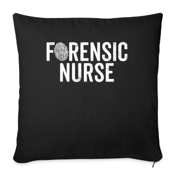 Forensic Nurse Healthcare Provider Funny Nurse - Sofa pillowcase 17,3'' x 17,3'' (45 x 45 cm) - black - Front