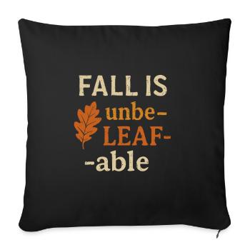 Autumn is incredible - Sofa pillowcase 17,3'' x 17,3'' (45 x 45 cm) - black - Front