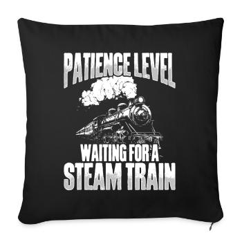 Train Driver Train Driver Train Enthusiast Station - Housse de coussin décorative 45 x 45 cm - noir - Devant