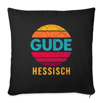 Gude Hessian - Sofa pillowcase 17,3'' x 17,3'' (45 x 45 cm) - black - Front