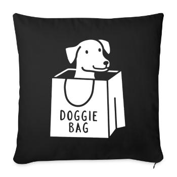 Doggie Bag - Sofa pillowcase 17,3'' x 17,3'' (45 x 45 cm) - black - Front