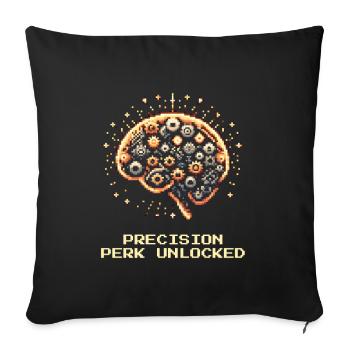 Precision Perk Entsperrt Feinmechanik Skill Punkt - Sofakissenbezug 45 x 45 cm - Schwarz - Vorne
