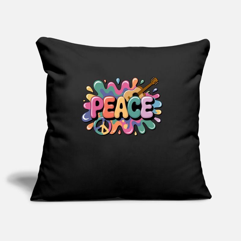 PEACE – Psychedelic Sofa pillowcase 17,3'' x 17,3'' (45 x 45 cm)