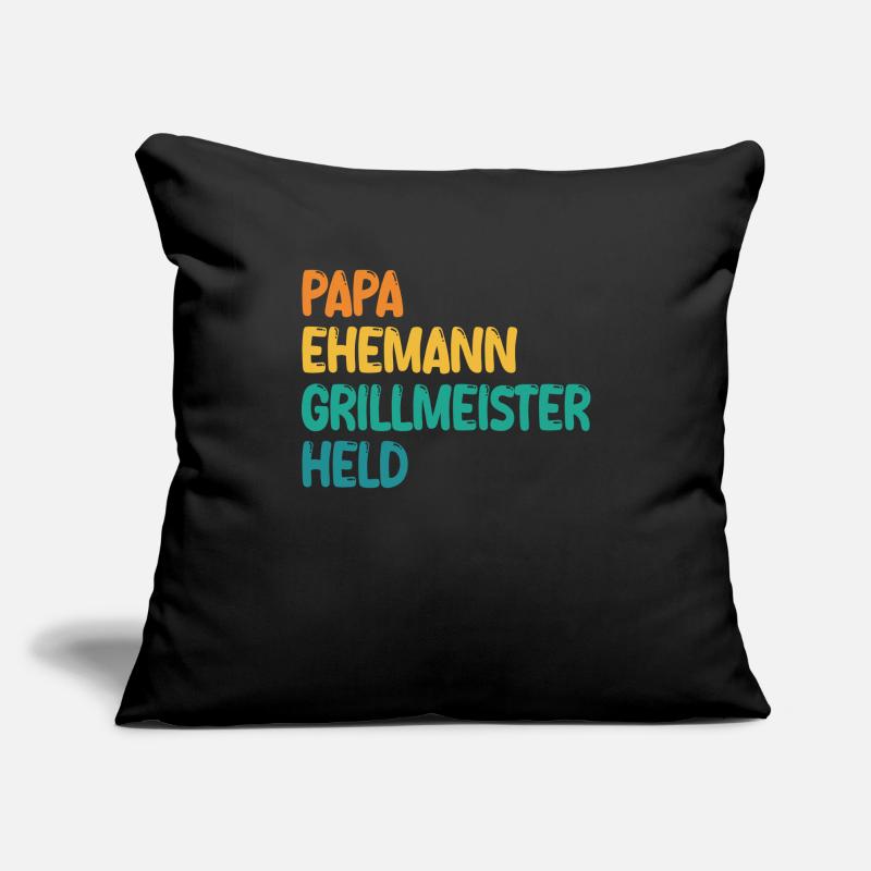 Dad Husband Grill Master Hero Sofa pillowcase 17,3'' x 17,3'' (45 x 45 cm)