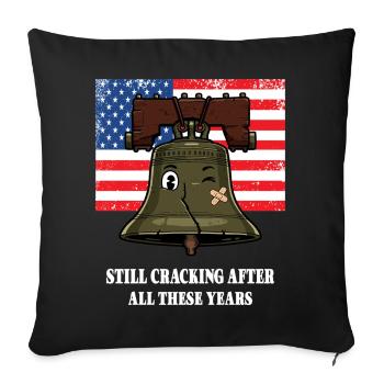 Liberty Bell - Sofa pillowcase 17,3'' x 17,3'' (45 x 45 cm) - black - Front
