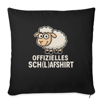 Official scarf shirt - Sofa pillowcase 17,3'' x 17,3'' (45 x 45 cm) - black - Front