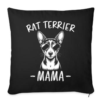 Rat Terrier Saying Funny Rat Terrier Gift - Sofa pillowcase 17,3'' x 17,3'' (45 x 45 cm) - black - Front