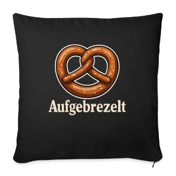 Habillé – Bavarian Bretzel Design - Housse de coussin décorative 45 x 45 cm - noir - Devant