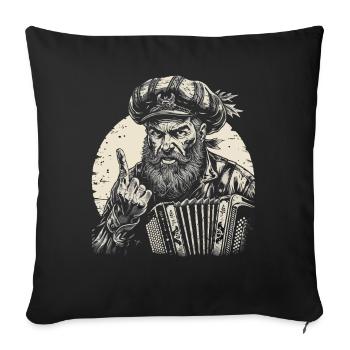 Grantler Grumpy Bavarian dialects Bavaria - Sofa pillowcase 17,3'' x 17,3'' (45 x 45 cm) - black - Front
