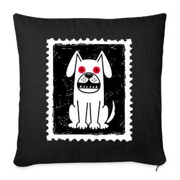 Ghost Dog - Sofa pillowcase 17,3'' x 17,3'' (45 x 45 cm) - black - Front