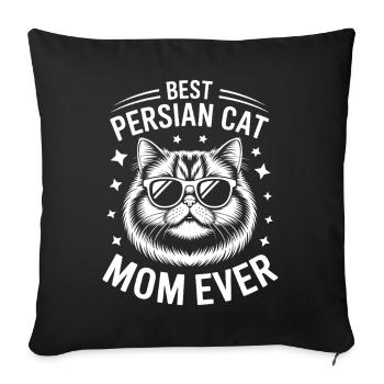 Persian Cat Saying Funny Persian Cat Gift - Sofa pillowcase 17,3'' x 17,3'' (45 x 45 cm) - black - Front