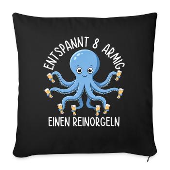 Décontracté 8 Armig A Reinorgeln - Housse de coussin décorative 45 x 45 cm - noir - Devant