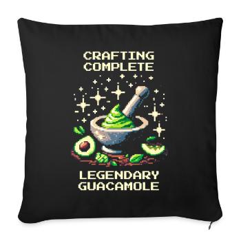 Guacamole légendaire | Artisanat avec Avocado XP - Housse de coussin décorative 45 x 45 cm - noir - Devant