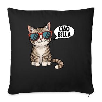 Ciao Bella - Sofa pillowcase 17,3'' x 17,3'' (45 x 45 cm) - black - Front