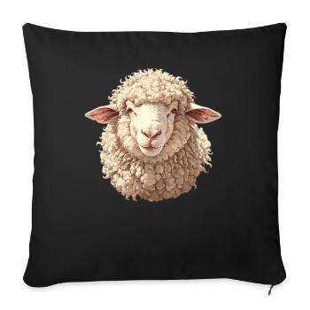 Sheep Sheep - Sofa pillowcase 17,3'' x 17,3'' (45 x 45 cm) - black - Front