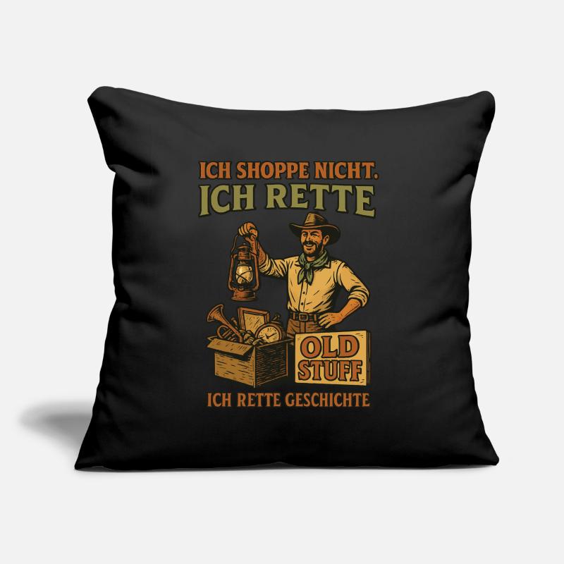 Ich Shoppe Nicht Ich Rette Old Stuff Geschichte Sofakissenbezug 45 x 45 cm