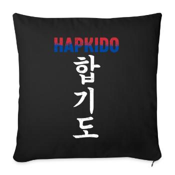 Hapkido Korean Martial Art - Sofakissenbezug 45 x 45 cm - Schwarz - Vorne