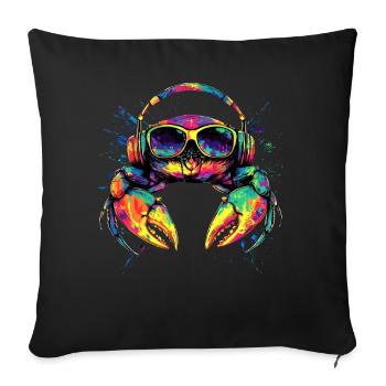 Crab Crab Crustaceans Crab Shore Crab Crayfish - Sofa pillowcase 17,3'' x 17,3'' (45 x 45 cm) - black - Front