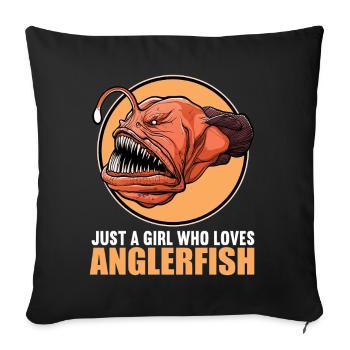 Poisson-grenouille poisson-grenouille - Housse de coussin décorative 45 x 45 cm - noir - Devant