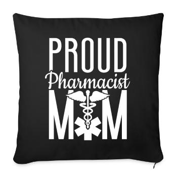 Pharmacy Tech Technician - Sofa pillowcase 17,3'' x 17,3'' (45 x 45 cm) - black - Front