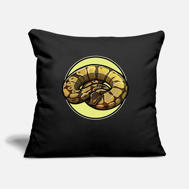 Ball Python Roi Python Roi Python Housse de coussin décorative 45 x 45 cm