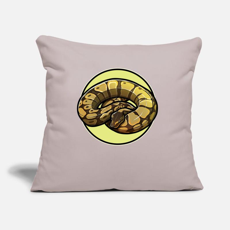 Ball Python Roi Python Roi Python Housse de coussin décorative 45 x 45 cm