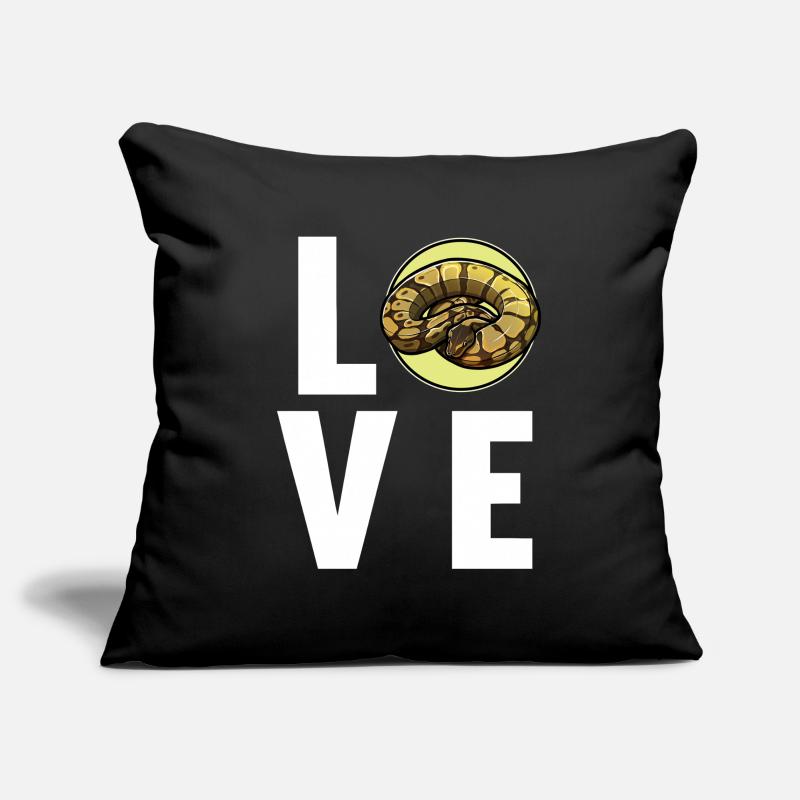 Ball Python Roi Python Roi Python Housse de coussin décorative 45 x 45 cm