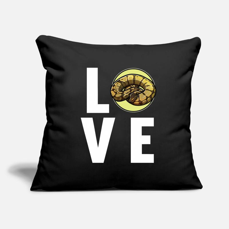 Ball Python Roi Python Roi Python Housse de coussin décorative 45 x 45 cm