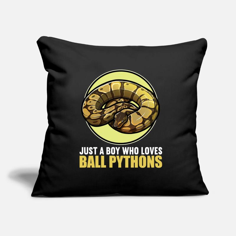 Ball Python Roi Python Roi Python Housse de coussin décorative 45 x 45 cm
