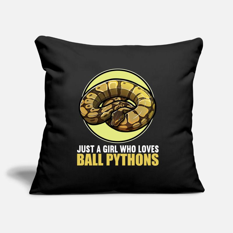 Ball Python Roi Python Roi Python Housse de coussin décorative 45 x 45 cm