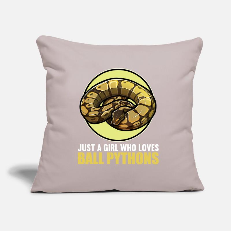 Ball Python Roi Python Roi Python Housse de coussin décorative 45 x 45 cm