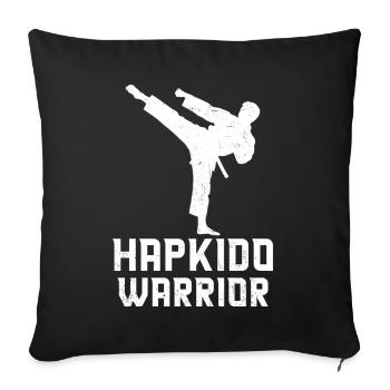 Guerrier Hapkido - Housse de coussin décorative 45 x 45 cm - noir - Devant