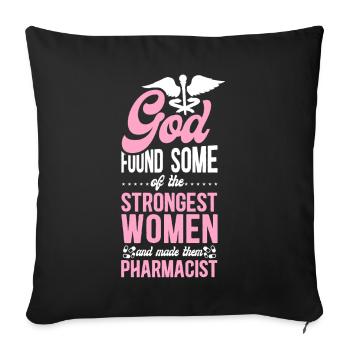 Pharmacy Tech Technician - Sofa pillowcase 17,3'' x 17,3'' (45 x 45 cm) - black - Front