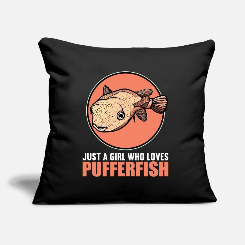 Poisson-globe Poisson-globe Housse de coussin décorative 45 x 45 cm