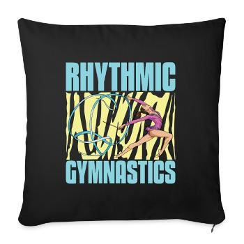 Acro Dance Rhythmic Gymnastics Acrobatic Dancing - Sofakissenbezug 45 x 45 cm - Schwarz - Vorne