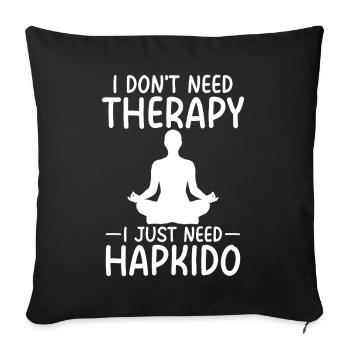 Therapy Hapkido - Sofakissenbezug 45 x 45 cm - Schwarz - Vorne