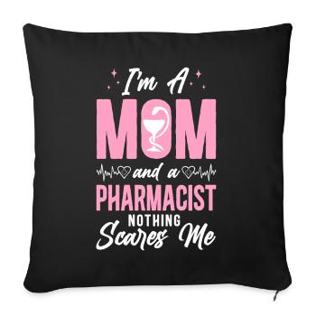 Technicien en pharmacie - Housse de coussin décorative 45 x 45 cm - noir - Devant