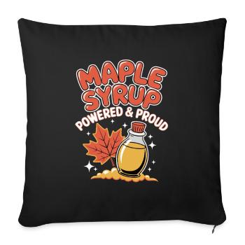 Les amateurs de sirop d’érable : un design puissant et fier pour - Housse de coussin décorative 45 x 45 cm - noir - Devant