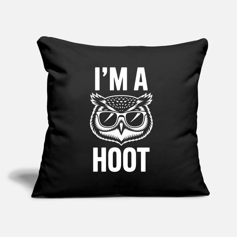 Eule Spruch Eulen Lustiges Eulen Geschenk Sofakissenbezug 45 x 45 cm