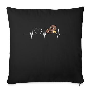 Gabon Vipers Gabon Vipers - Sofa pillowcase 17,3'' x 17,3'' (45 x 45 cm) - black - Front