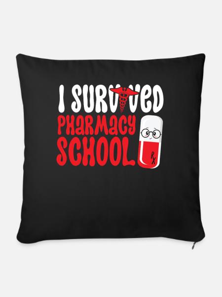 Pharmacy Tech Technician - Sofakissenbezug 45 x 45 cm - Schwarz