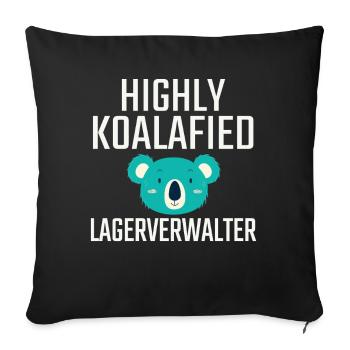 Storage Manager Koalafied - Sofa pillowcase 17,3'' x 17,3'' (45 x 45 cm) - black - Front