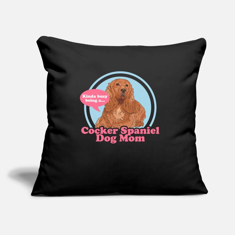 Cocker Spaniel Maman Cocker Spaniel Cadeaux Housse de coussin décorative 45 x 45 cm