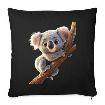 Koala Bear Australia Koala Bear Cute Koala Bears - Sofa pillowcase 17,3'' x 17,3'' (45 x 45 cm) - black - Front