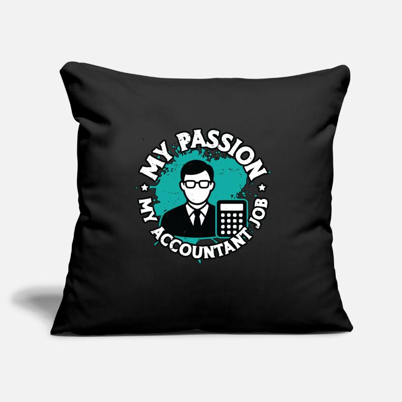 Comptabilité Ma passion Mon comptable Comptable Comptable Housse de coussin décorative 45 x 45 cm