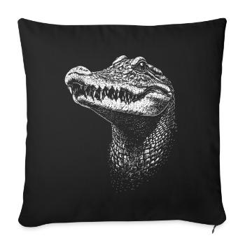 Crocodile Alligator Reptile Crocodile Love Crocodiles - Housse de coussin décorative 45 x 45 cm - noir - Devant