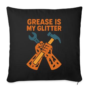 Funny Craftsman Mechanic Saying - Sofa pillowcase 17,3'' x 17,3'' (45 x 45 cm) - black - Front